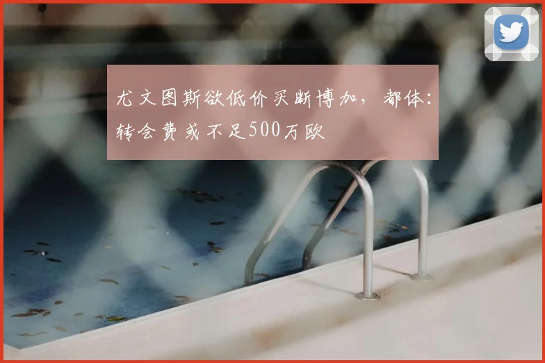 尤文图斯欲低价买断博加,都体:转会费或不足500万欧